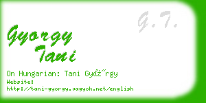 gyorgy tani business card